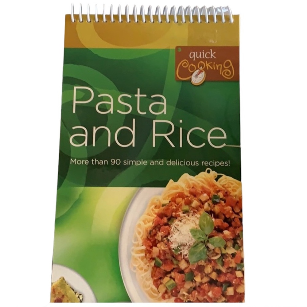 Pasta and Rice cookbook easel NWOT